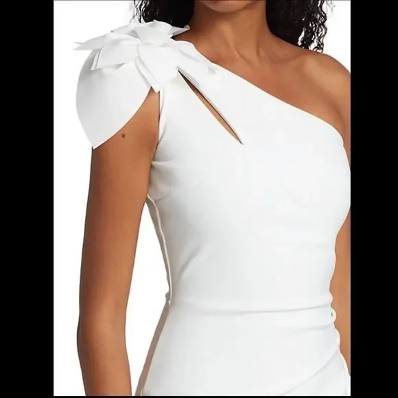 NWT Chiara Boni La Petite Robe Gosia One-Shoulder Gown SIZE US4 $995 - Picture 3 of 9